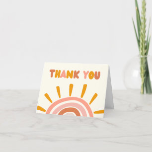 Little Ray of Sunshine Boho Sol Baby Shower Tack Kort