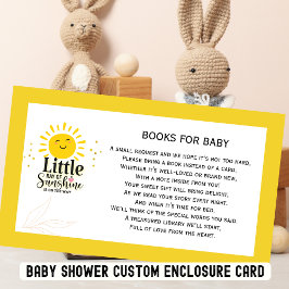 Little Ray of Sunshine Glitter Baby Shower Tilläggskort