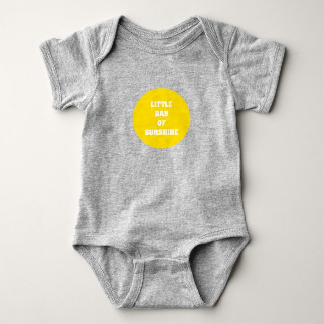 Little Ray of Sunshine gult sol anpassningsbar tex T Shirt (Framsida)