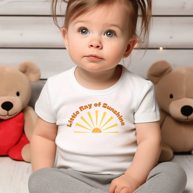 Little Ray of Sunshine | Gult Sol T Shirt (Skapare uppladdad)