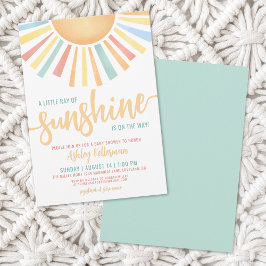 Little Ray of Sunshine Sol Baby Shower Inbjudningar