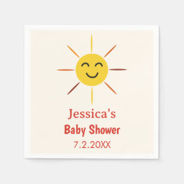 Little Ray of Sunshine tecknad Baby Shower Pappersservett