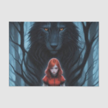 Little Red and the Wolf Decoupage