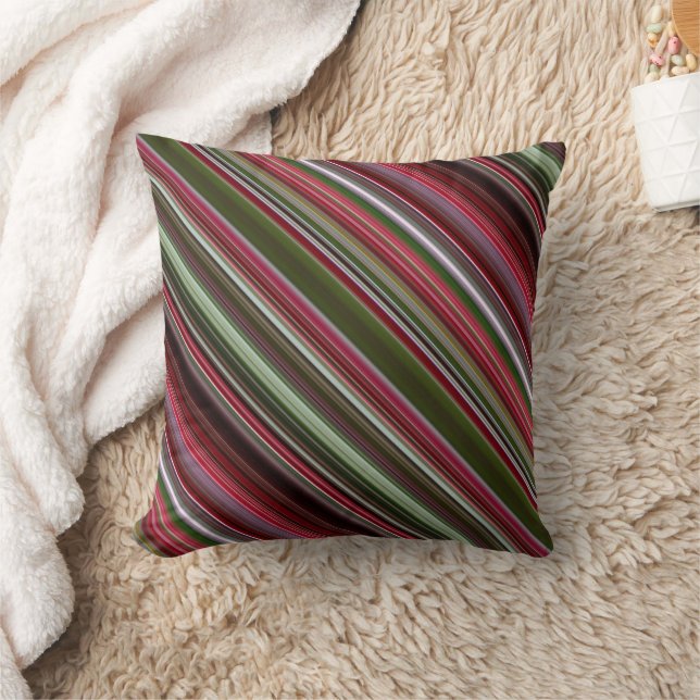 Little Red Berries Red and Grönt Rand and Play Kudde (Filt)