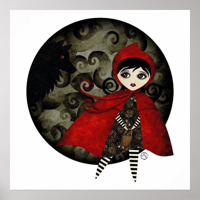 little red capuccine canvas print TBA Poster (Framsidan)