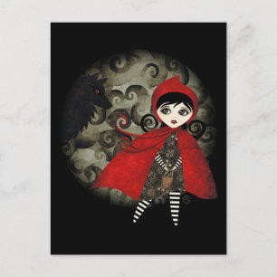 Little Red Capuccine vycard Vykort