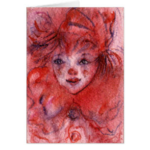 LITTLE RED CLOWN HÄLSNINGSKORT