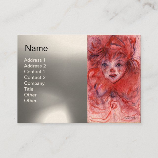 LITTLE RED CLOWN VISITKORT (Framsida)