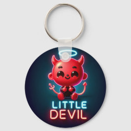 Little Red Djävulen Halloween Nyckelring