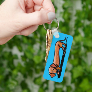 Little Red Doxie Keychain Nyckelring