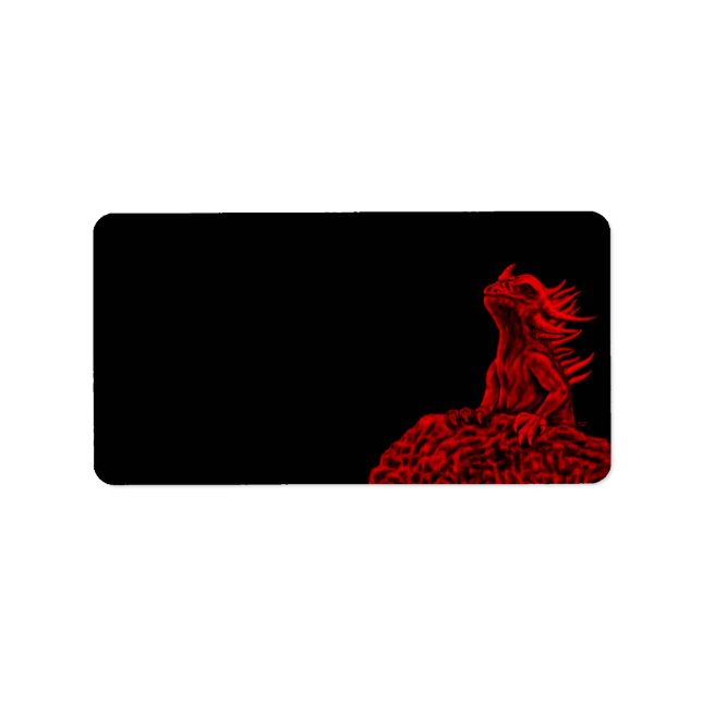 Little Red Dragon Adressetikett (Framsidan)