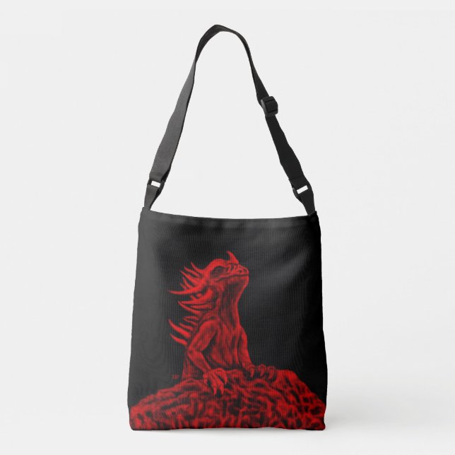 Little Red Dragon Axelväska (Baksida)