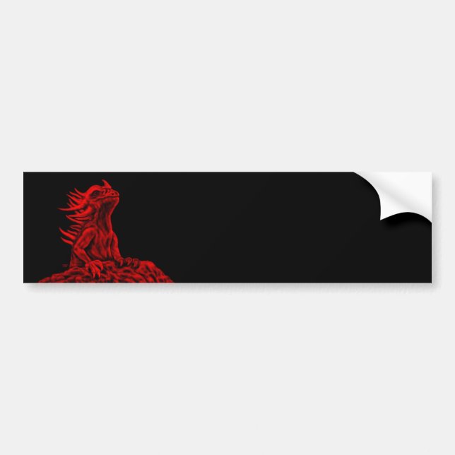Little Red Dragon Bildekal (Framsidan)