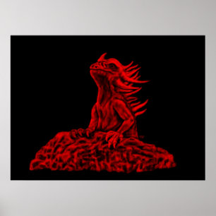 Little Red Dragon Poster