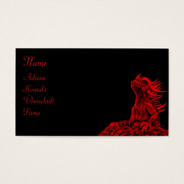 Little Red Dragon Visitkort (Framsidan)