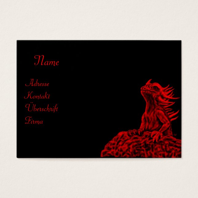 Little Red Dragon Visitkort (Framsidan)