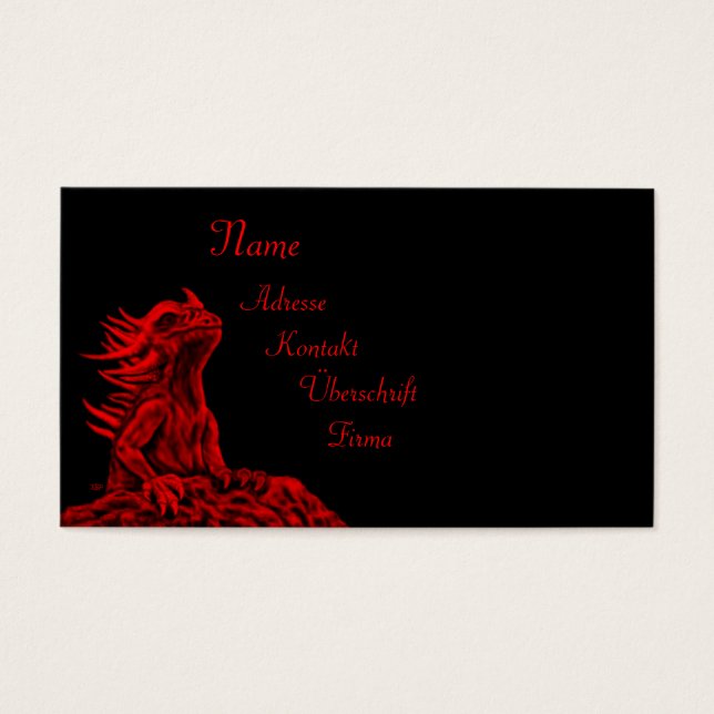 Little Red Dragon Visitkort (Framsidan)