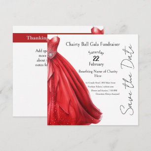 Little Red Dress Gala Charity Event Inbjudningar