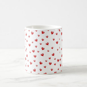 Little Red Hearts Mugg