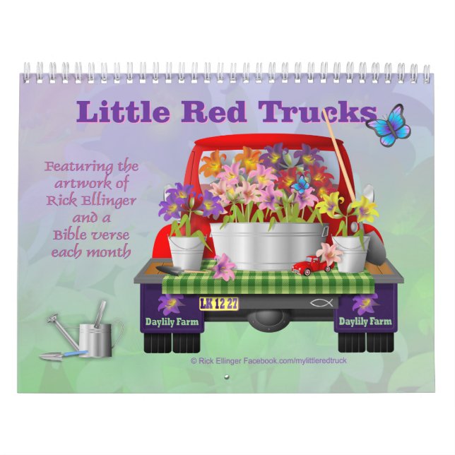 Little Red Lastbil Wall Calendar Kalender (Omslag)