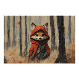  Little Red Riding Hood Fox  Perfect Poster
