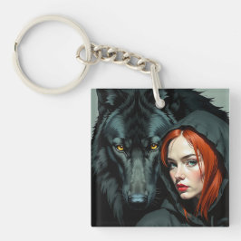 Little Red Riding Hood Redhead and the Black Wolf