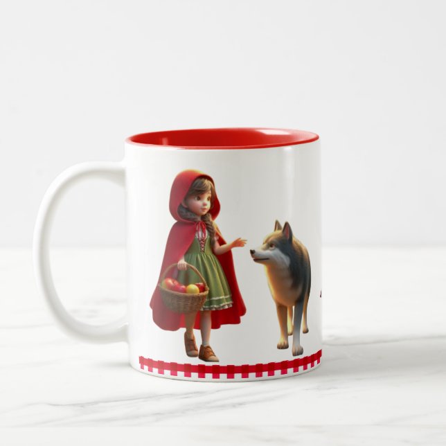 Little Red Riding Hood Två-Tonad Mugg (Vänster)
