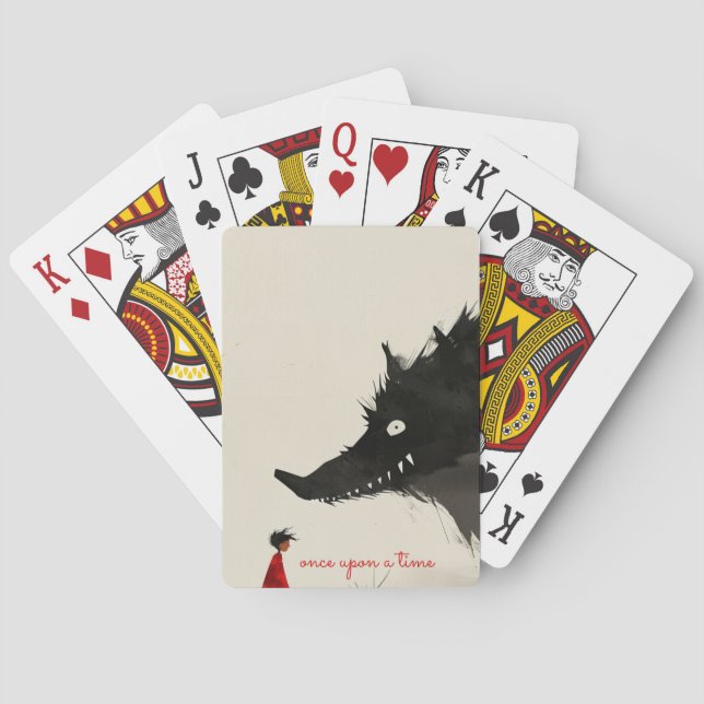 Little Red Riding Hoos & Evil Varg Casinokort (Baksidan)