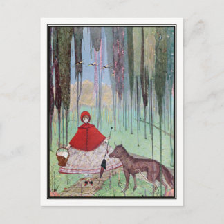 Little Red Riding Huva av Harry Clarke Vykort