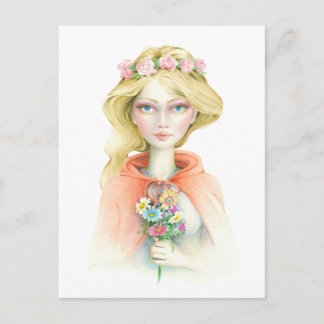 "Little Red Riding Huva" av Scot Howden Vykort