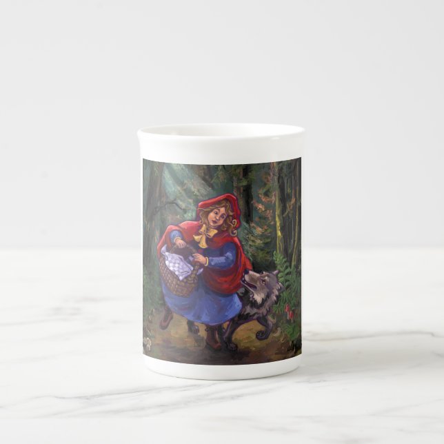 Little Red Riding Huva Benporslin Mugg (Framsidan)