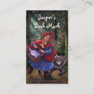 Little Red Riding Huva Bok Mark Visitkort