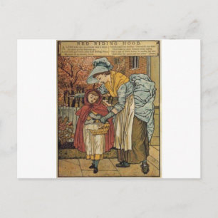 Little Red Riding Huva by Walter Crane 1845 ~ 1915 Vykort