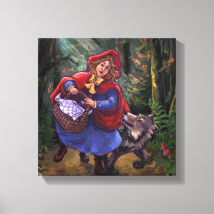 Little Red Riding Huva Canvastryck