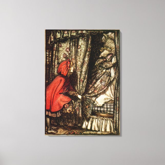 Little Red Riding Huva Canvastryck (Framsida)