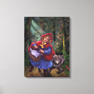 Little Red Riding Huva Canvastryck