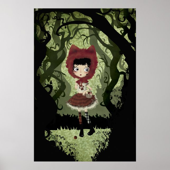 Little Red Riding Huva Card Poster (Framsidan)