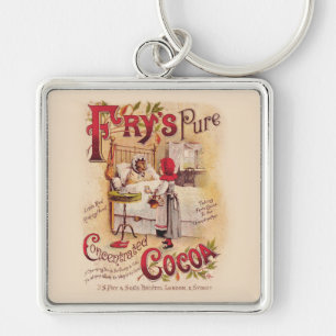 Little Red Riding Huva Cocoa Fyrkantig Silverfärgad Nyckelring