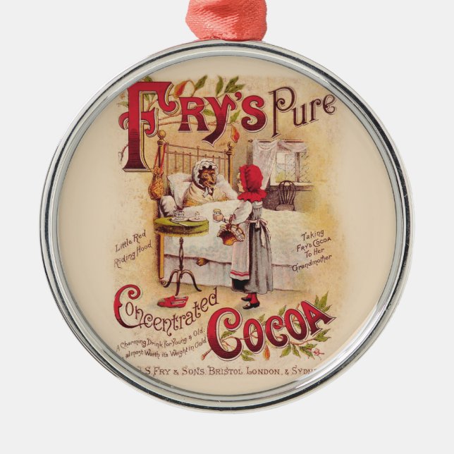 Little Red Riding Huva Cocoa Julgransprydnad Metall (Framsidan)