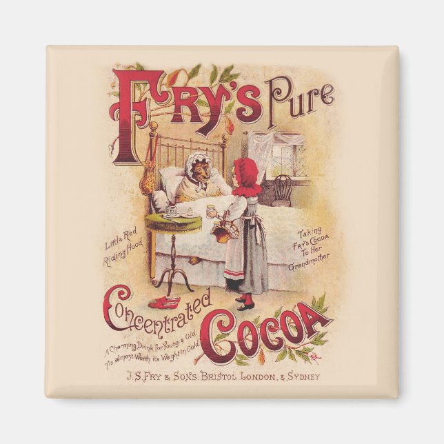 Little Red Riding Huva Cocoa Magnet (Framsidan)