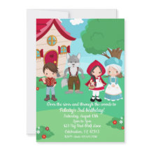 Little Red Riding Huva Fairytale Girls Birthday