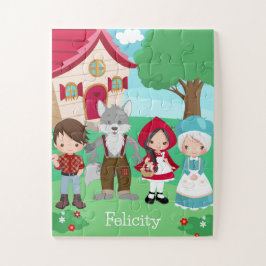 Little Red Riding Huva Fairytale Girls Birthday Pussel