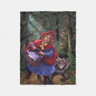 Little Red Riding Huva Fleecefilt