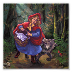 Little Red Riding Huva Fototryck