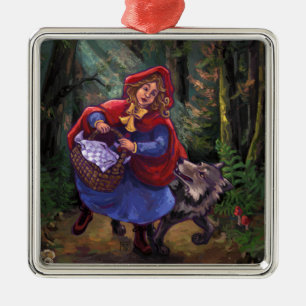 Little Red Riding Huva Julgransprydnad Metall
