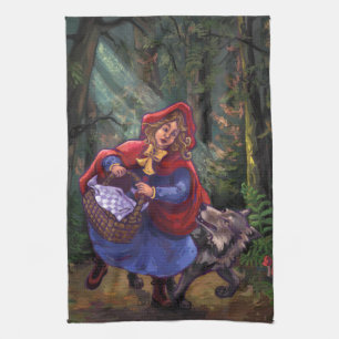 Little Red Riding Huva Kökshandduk