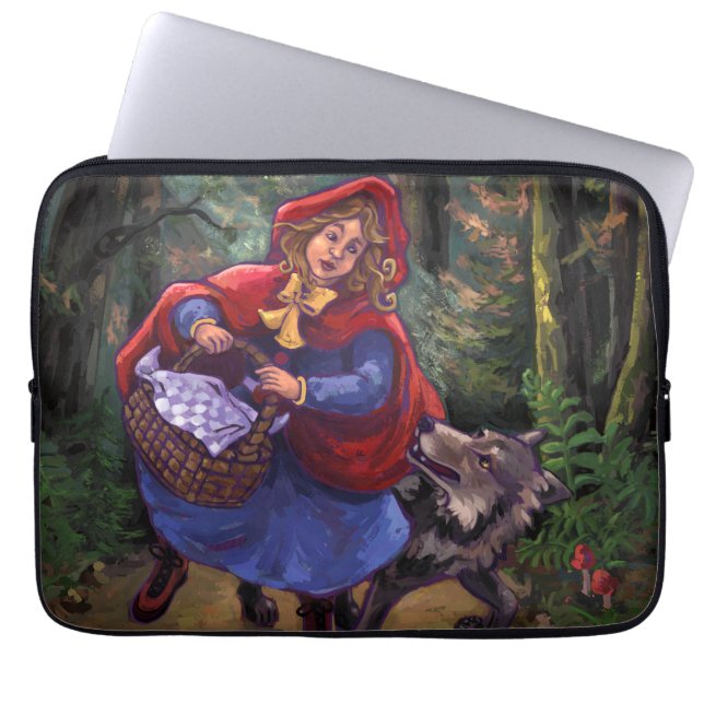 Little Red Riding Huva Laptop Sleeve (Framsidan)