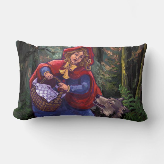 Little Red Riding Huva Lumbarkudde (Framsida)