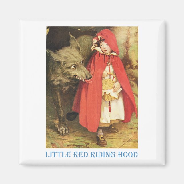 Little Red Riding Huva Magnet (Framsidan)