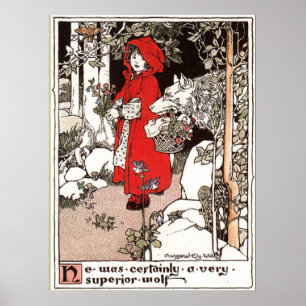 Little Red Riding Huva Margaret Ely Webb Poster